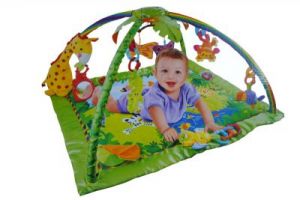 Mata edukacyjna BabyGift - pluszaki, dźwięki, światełka