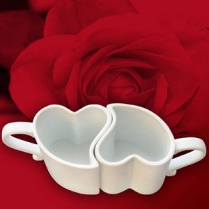 Zakochane Kubeczki porcelanowe - serduszka